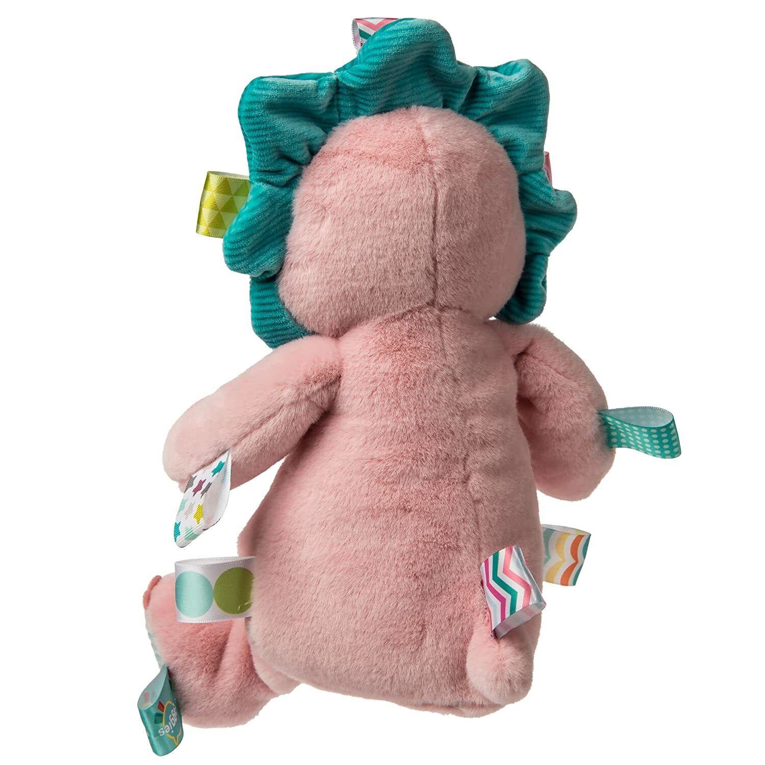 Taggies Stuffed Animal Soft Toy, 12-Inches, Aroar-a-Saurus Pink Dinosaur