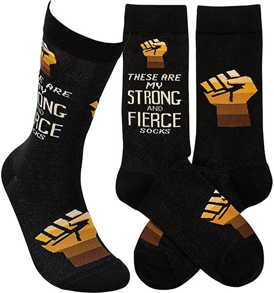 Primitives by Kathy 113099 These are My Strong and Fierce Socks