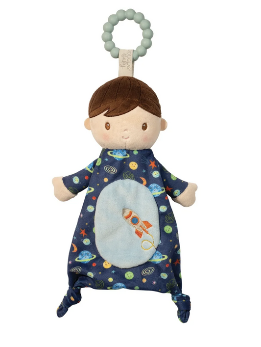 Douglas Gavin Galaxy Boy Doll Teether Plush Stuffed Animal Toy, 10"