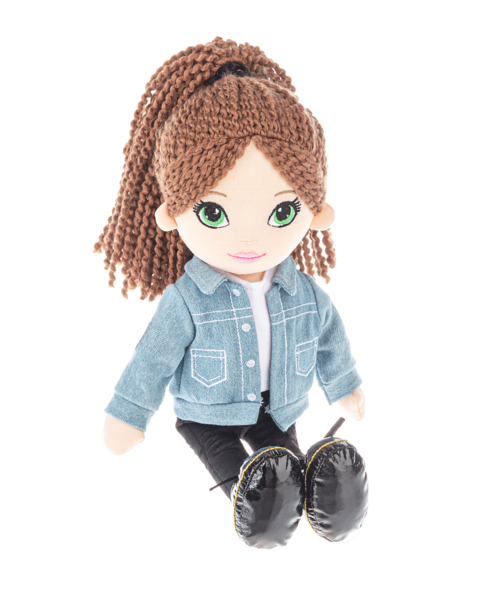 Ganz This is Me! Kayla Stuffed Toy Doll, 12" with Brown Hair and Workout Outfit