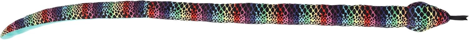 Aurora® Playful Snake Kusheez™ Rainbow Snake Stuffed Animal, 51 in
