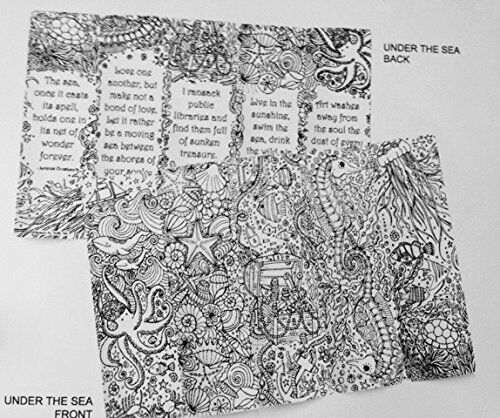 Re-marks Under the Sea 5 Coloring Bookmarks
