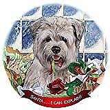 Glen of Imal Terrier Blue Dog Porcelain Ornament 'Santa. I Can Explain!'