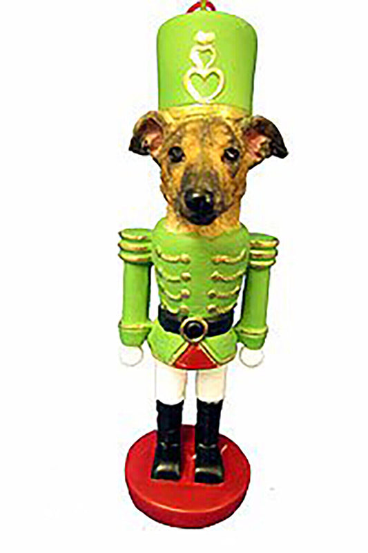 E&S Pets 35358-10 Brindle Greyhound Nutcracker Soldier Dogs Ornament