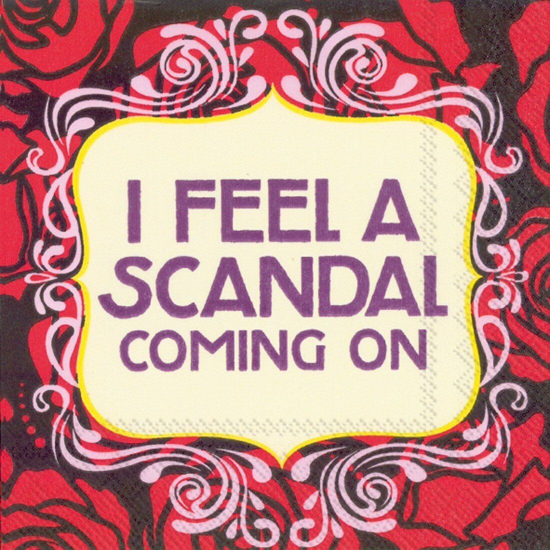 Ideal Home Range CNB0039 Naughty Betty 20 Count Paper Cocktail Napkins, Scandal
