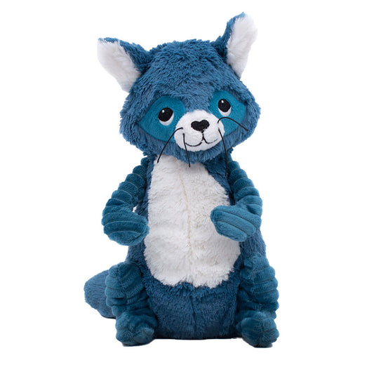 Les Deglingos Ptipotos Netoitou Blue Raccoon Plush Stuffed Animal Toy, 11"