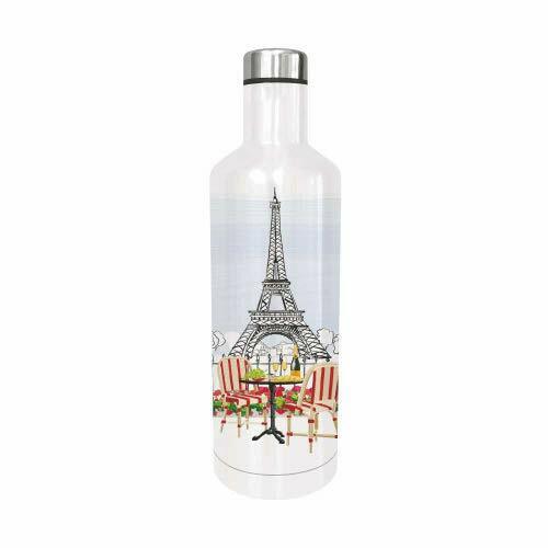 Paperproduct Design Bistro de Paris Steel Water Bottle