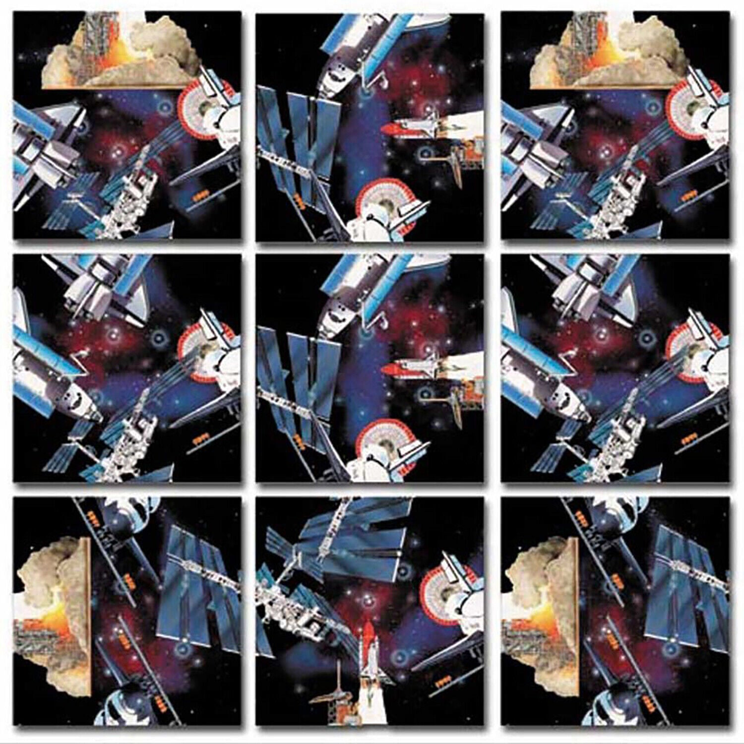 b. dazzle Scramble Squares Space Shuttle Puzzle (9 Piece)