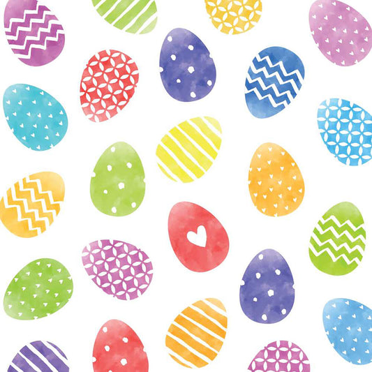 Paper Products Design, Napkin Beverage Colorful Easter Eggs, 20 count