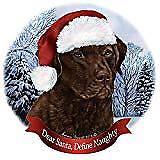 Holiday Pet Gifts Chesapeake Bay Retriever Dark Brown Porcelain Ornament