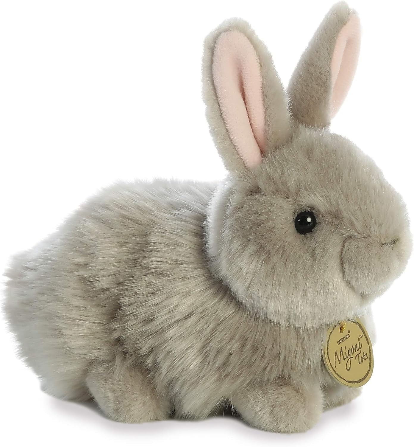 Aurora® Miyoni® Angora Bunny Bunny Plush Stuffed Animal- Gray 7.5 Inches