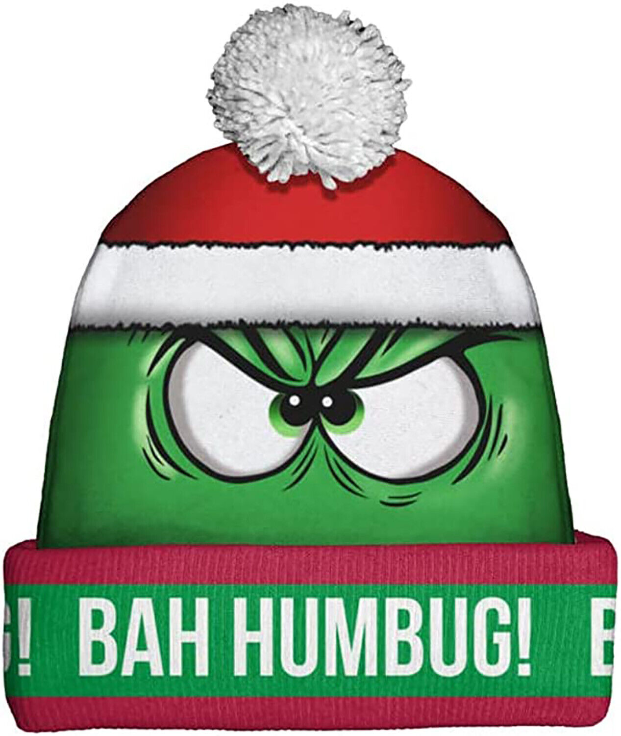 Spoontiques Winter Beanie Hat, One Size Fits Most - Bah Humbug