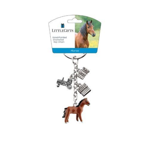LittleGifts Key Chain, Horse Farm Animal