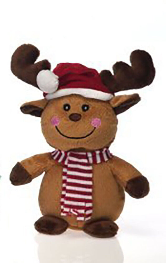 Reindeer Holiday Christmas Pal Plush Stuffed Animal 6" by Fiesta