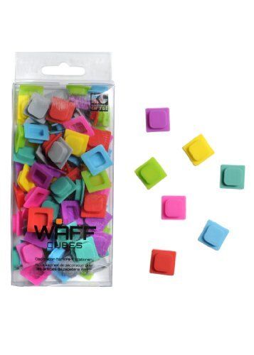 WAFF, Soft Silicone Cube Tiles Solid Color - 100 pieces, box not included