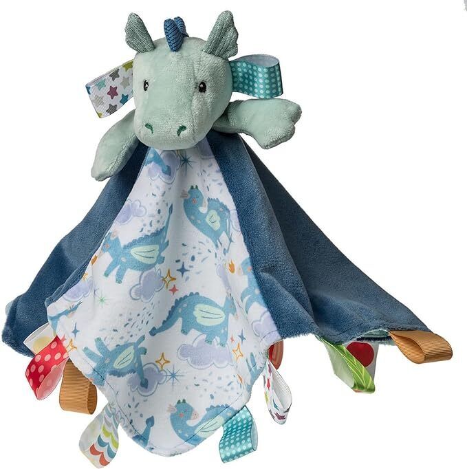 Mary Meyer Taggies Soothing Sensory Security Blanket, Drax Dragon, 13 x 13"