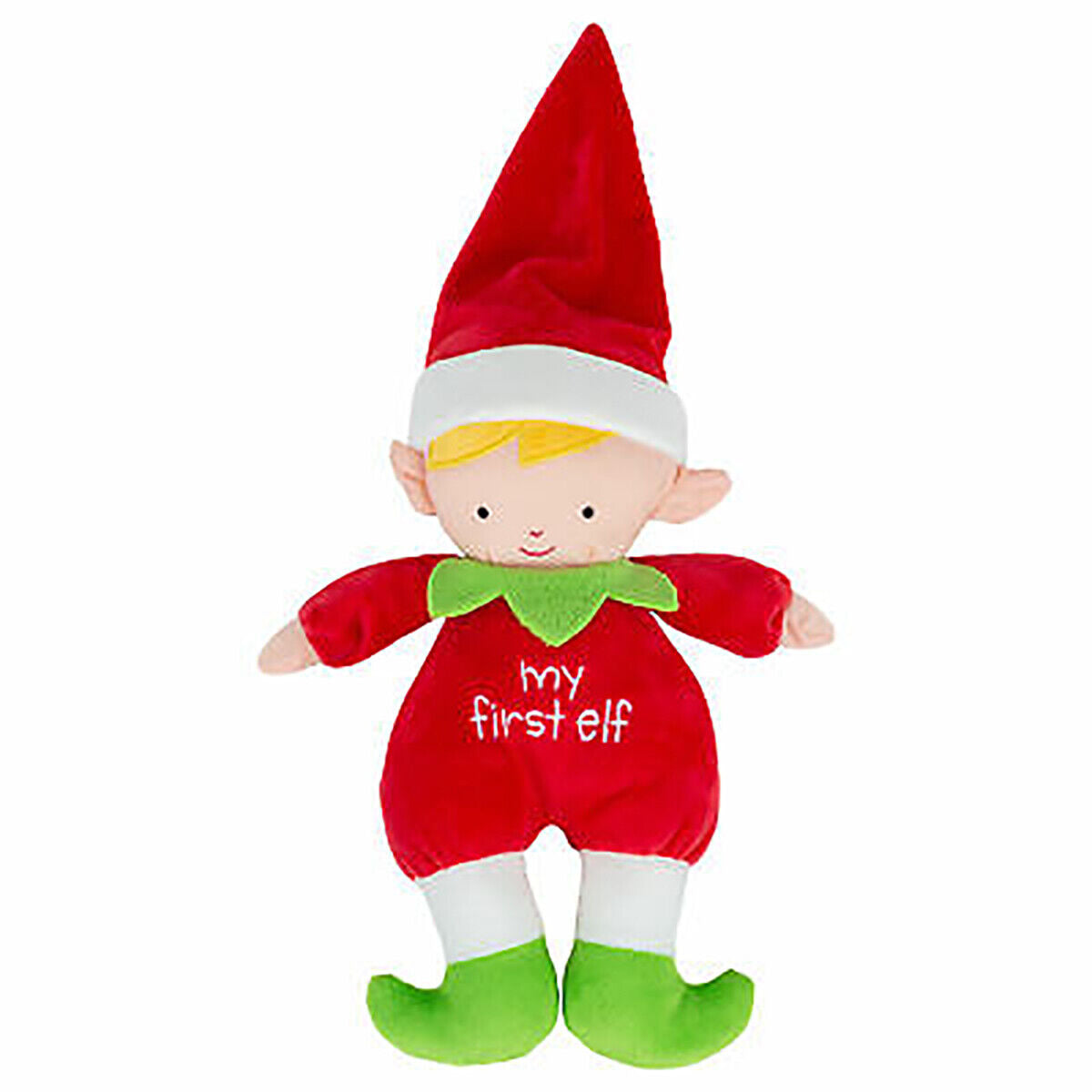 Baby Ganz My First Elf Rattle Toy, 11" Plush Stuffed Animal for Baby Girl Boy