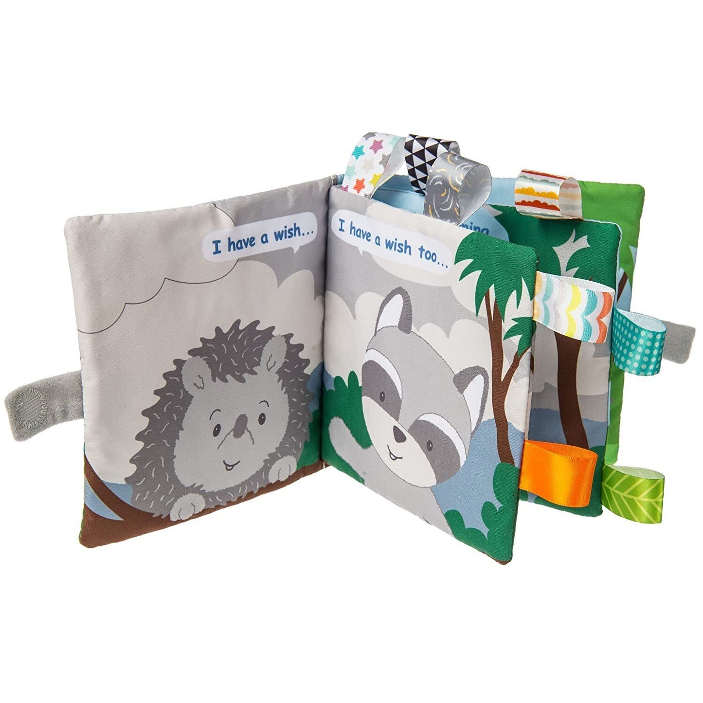 Mary Meyer Taggies Soft Cloth Book with Crinkle & Squeaker, 6" Heather Hedgehog