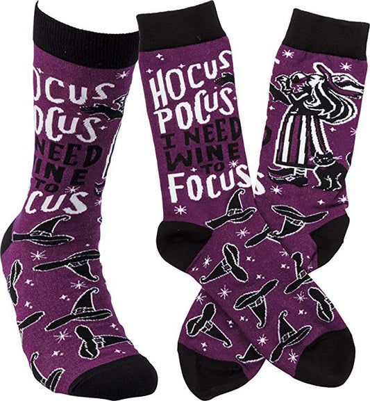 Primitives by Kathy Socks - Hocus Pocus, I Need Wine to Focus