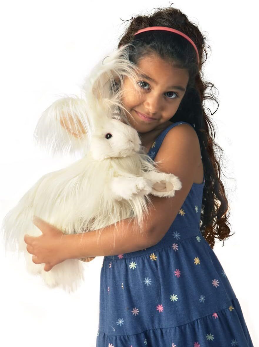 Folkmanis Angora Rabbit Hand Puppet