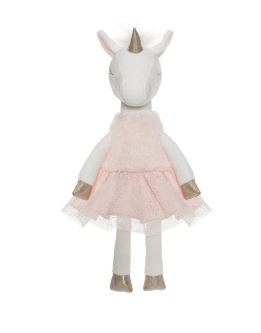 Teddykompaniet Ballerina Unicorn, Ella Plush Stuffed Animal Toy, 15"