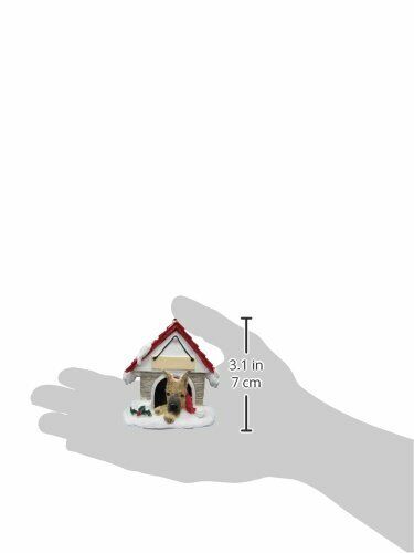 Great Dane, Fawn Doghouse Ornament Hand Painted Easily Personalized