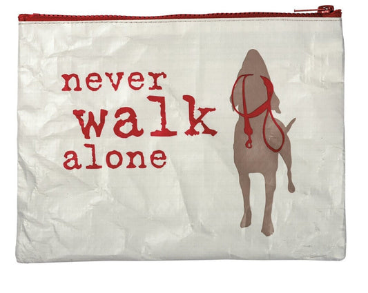 Primitives By Kathy Zipper Cosmetic Accessory Pouch - Never Walk Alone