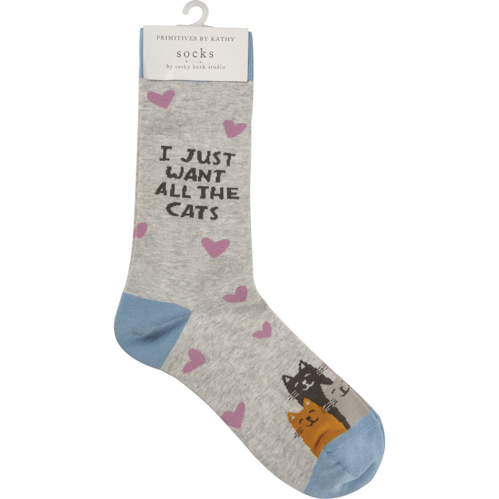 Primitives by Kathy Socks - Socks - I Just Want All The Cats