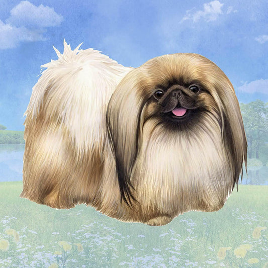Pekingese Tabletop Drink Coaster (1)