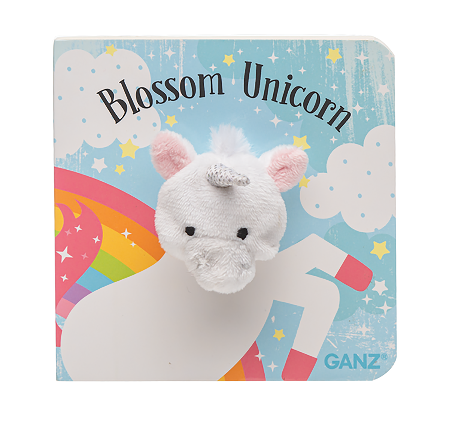 Baby Ganz Blossom Unicorn Finger Puppet Board Book, Ages 0+