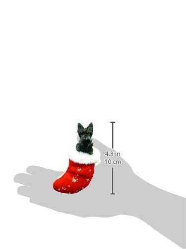 Scottish Terrier Stocking Ornament with "Santa's Little Pals" Hand Painted