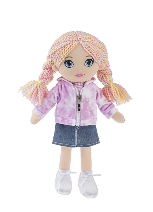 Ganz This is Me! Luna Stuffed Toy Doll, 12" with Pink and Yellow Hair
