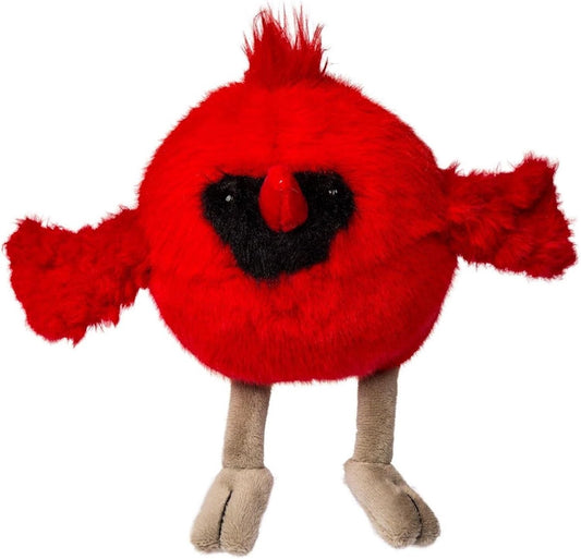 Mary Meyer Stuffed Animal Rolly Birds Small Plush Soft Toy, 5-Inches, Cardinal