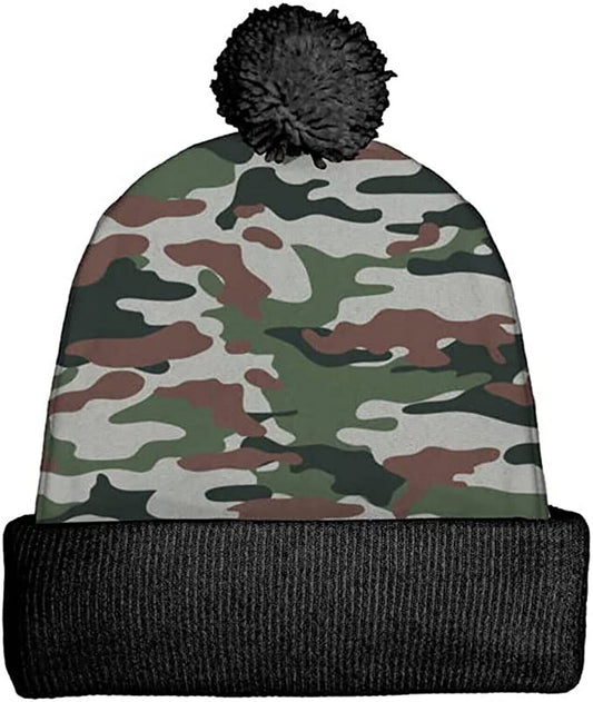 Spoontiques Winter Beanie Hat, Polyester, One Size Fits Most - Camo