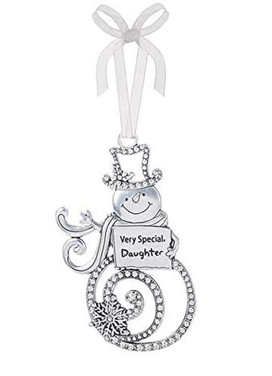 Ganz Ornament - Very Special Daughter - Silver