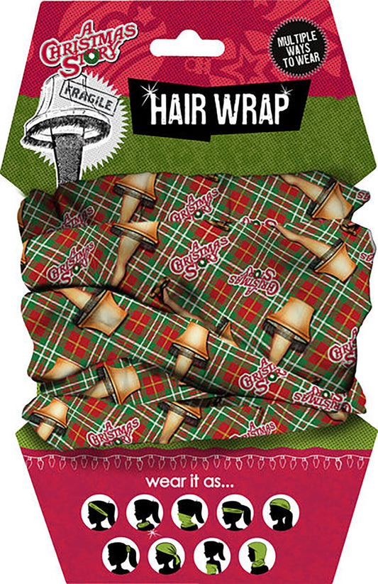 Spoontiques Christmas Story, Leg Lamp Plaid Hair and Face Wrap