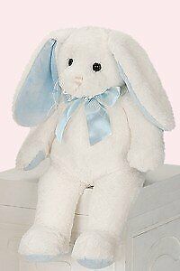 Bearington Floppy Long Ears White Bunny Plush Stuffed Animal Toy,