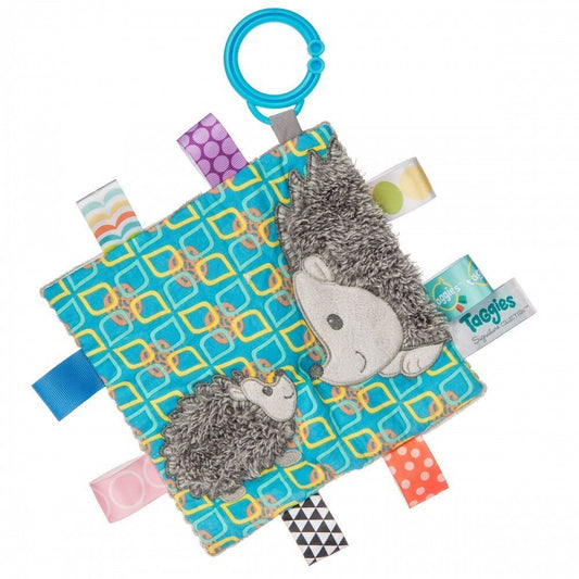 Mary Meyer Taggies Crinkle Me Baby Toy, Heather Hedgehog, 6 x 6"
