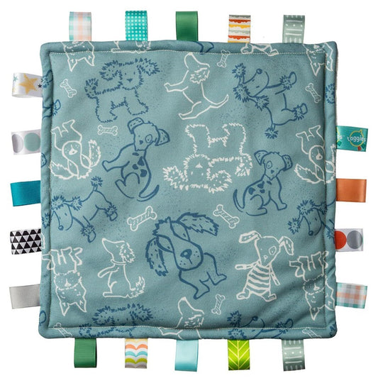 Mary Meyer Taggies Original Comfy Blanket Sensory Tags, 12 x 12", Good Dog