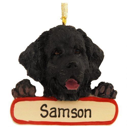 E & S Pets ORN218-25 Newfoundland Santa's Pals Christmas Ornament