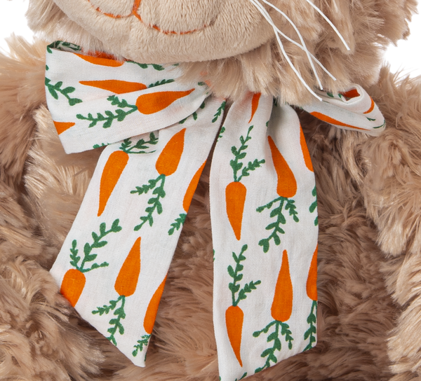 Ganz HE10478 Carrots Brown Bunny Plush Toy, 17-inch