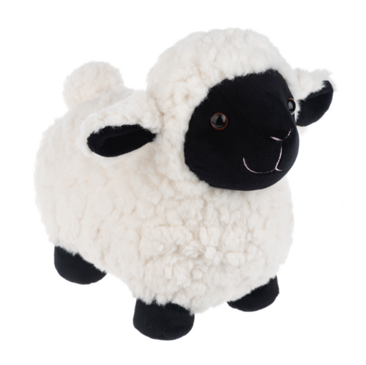 Ganz Cotton Cloud Black and White Lamb Plush Stuffed Animal Toy, 9 inches