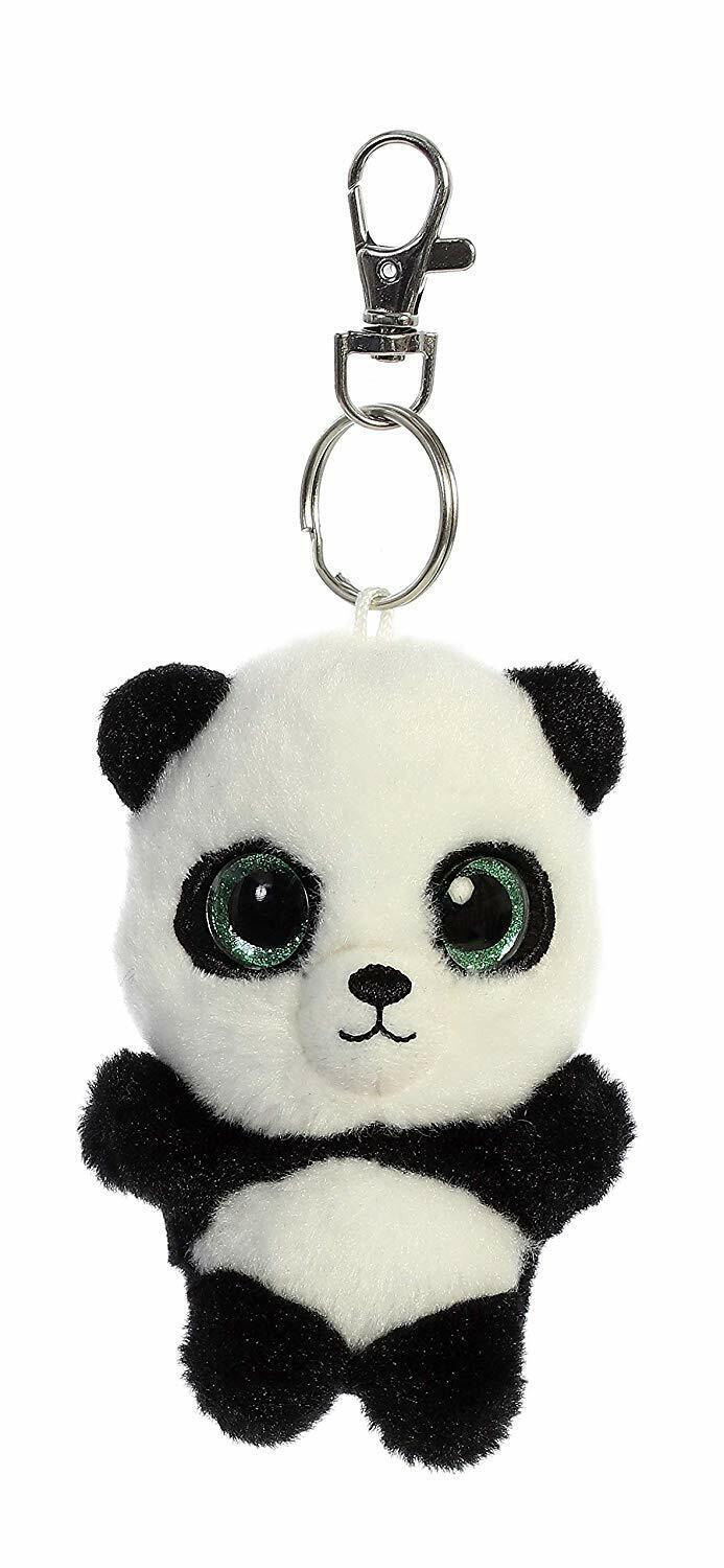 Aurora World Inc. YooHoo 3.5" Ring Ring Panda Keychain Plush Stuffed Animal