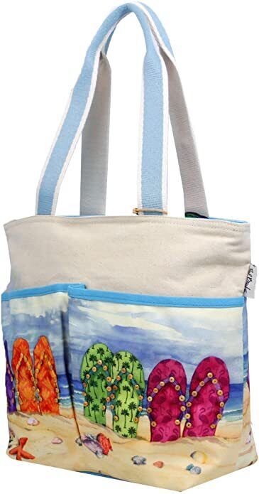 Sun N Sand Paul Brent Flip Flop Utility Tote Bag, 17" x 12"