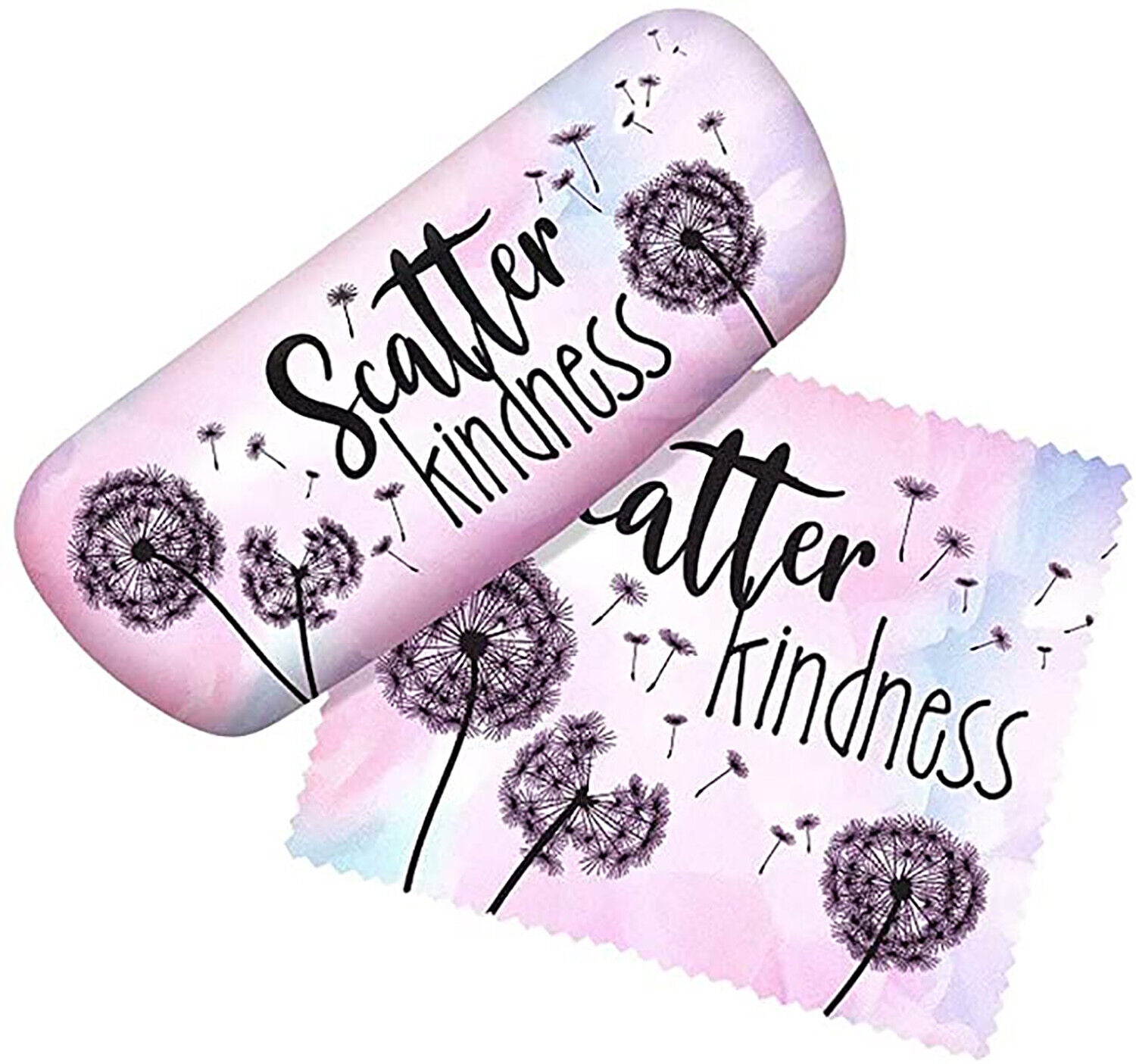 Spoontiques Padded Eye Glass Case and Lens Cloth - Scatter Kindness