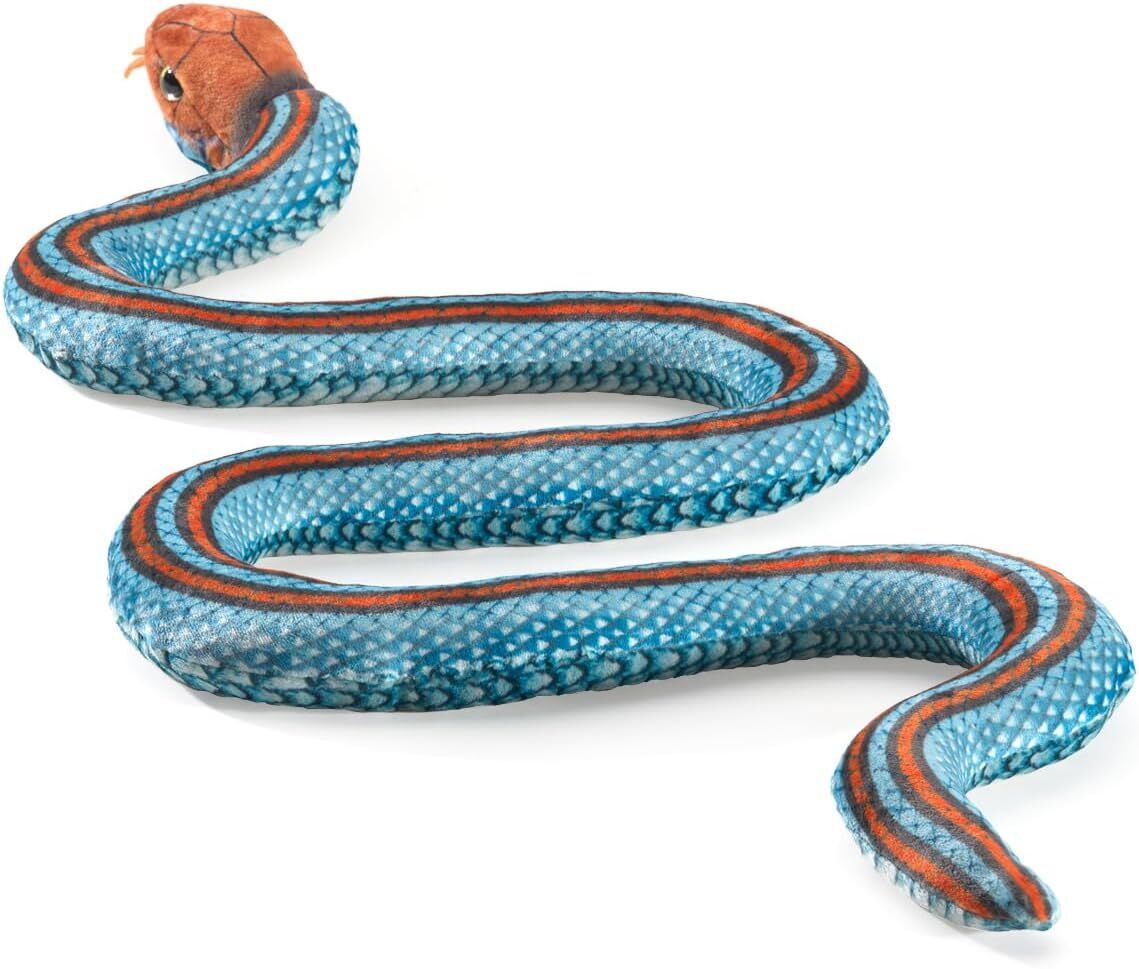 Folkmanis San Francisco Garter Snake Finger Puppet, 19"
