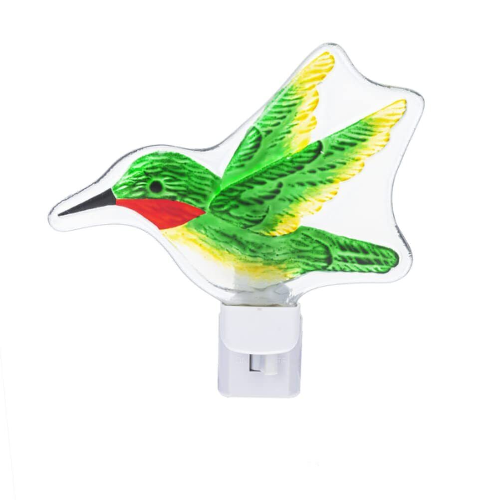 Ganz ME183129 Hummingbird Night-Light, Glass and Electrical, 5.5" W