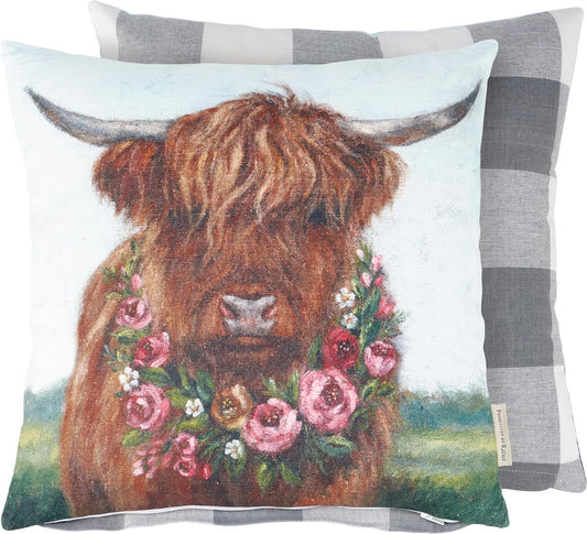 Primitives By Kathy Floral Highland Pillow, 16" x 16"
