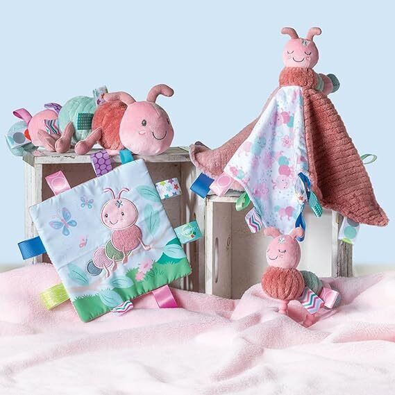 Mary Meyer Taggies Soothing Sensory Security Blanket, Camilla Caterpillar, 13"