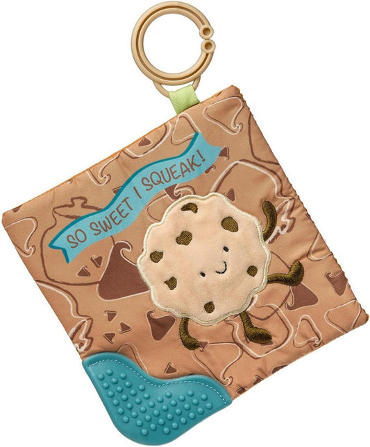 Mary Meyer Crinkle Teether Toy with Baby Paper and Squeaker, 6 x 6-Inches,
